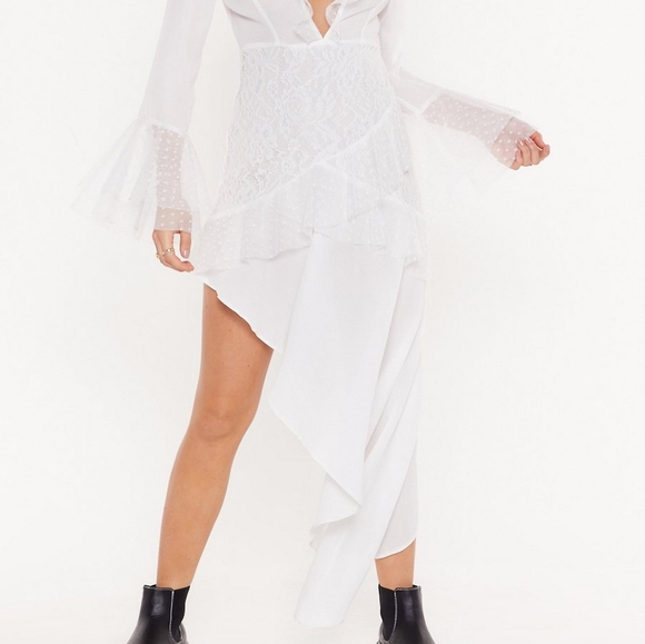 NEW 🌺 Plunging Midi Dress NWT - Picture 6 of 8